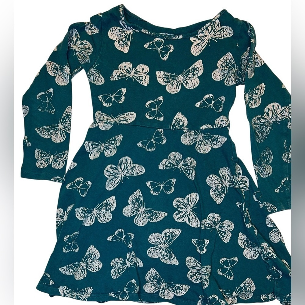 Jumping Beans Girls - All-Day-Play Dress w/ butterflies - Size 4